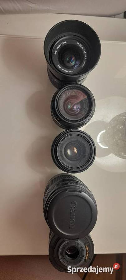 Aparat CANON EOS20D obiektywy ZESTAW Aparaty Szczurowa sprzedam