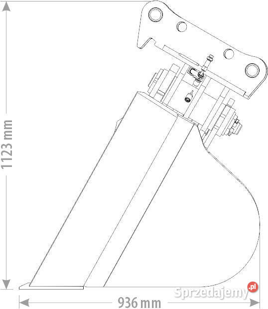 ŁYŻKA TRAPEZOWA HYDRAULICZNA 10 14 T łódzkie Kutno