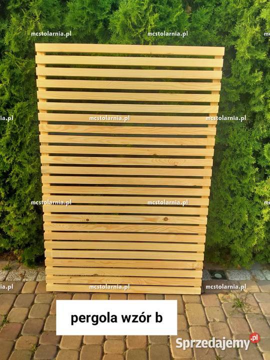 Płot lamelowy pergola donica z pergolą sprzedam