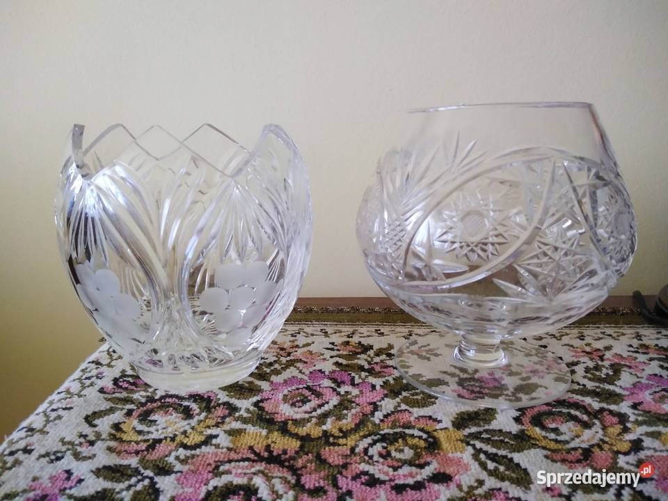Stare kielichy kryształowe z PRL u Wrocław