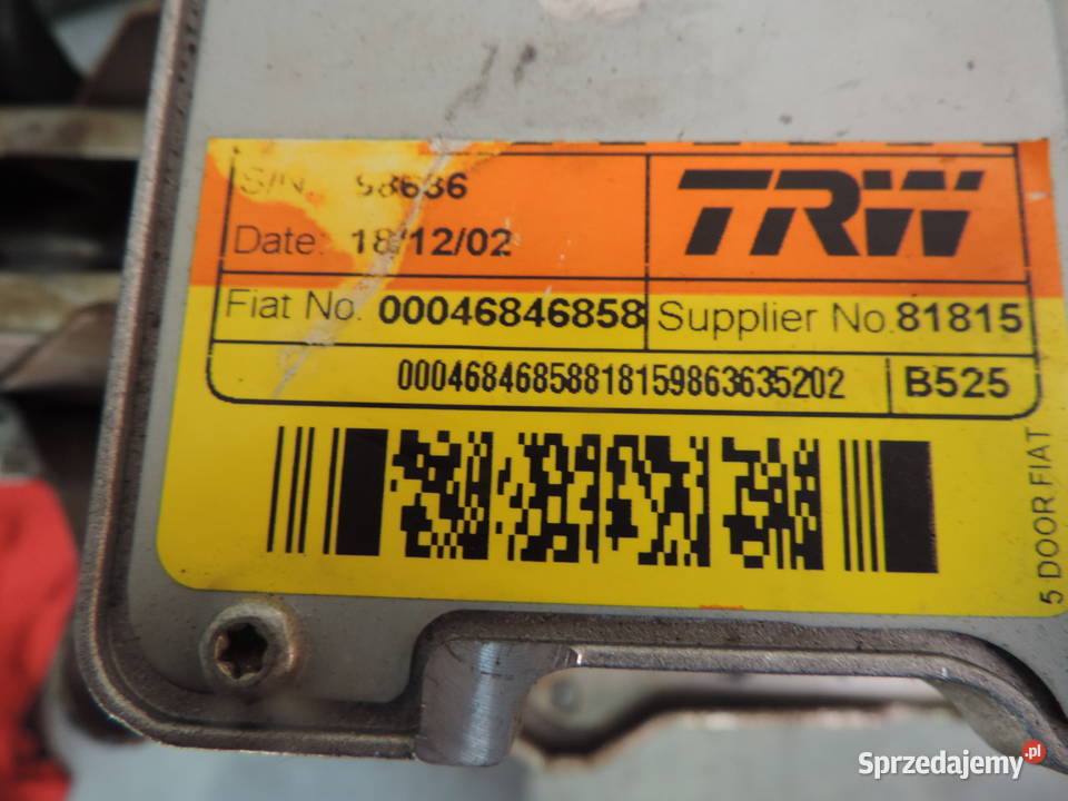 WSPOMAGANIE ELEKTRYCZNE FIAT STILO 00046846858 małopolskie Nowy Sącz