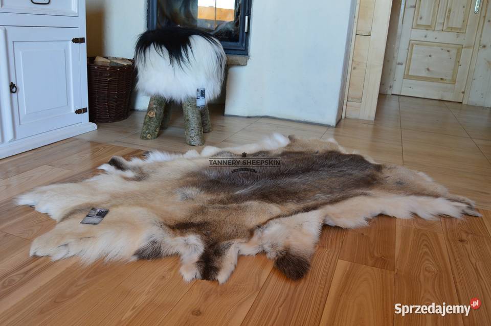 Renifer Skandynawski Naturalna Dekoracyjna Skóra Szaflary