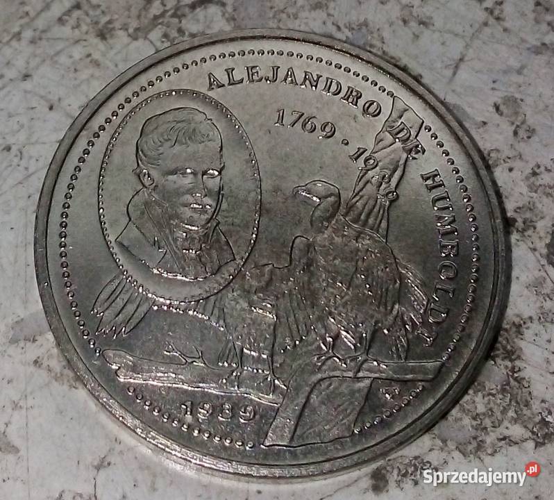 KUBA 25 CENTAVOS 1989 r HUMBOLT RZADKA ŁADNA Legionowo