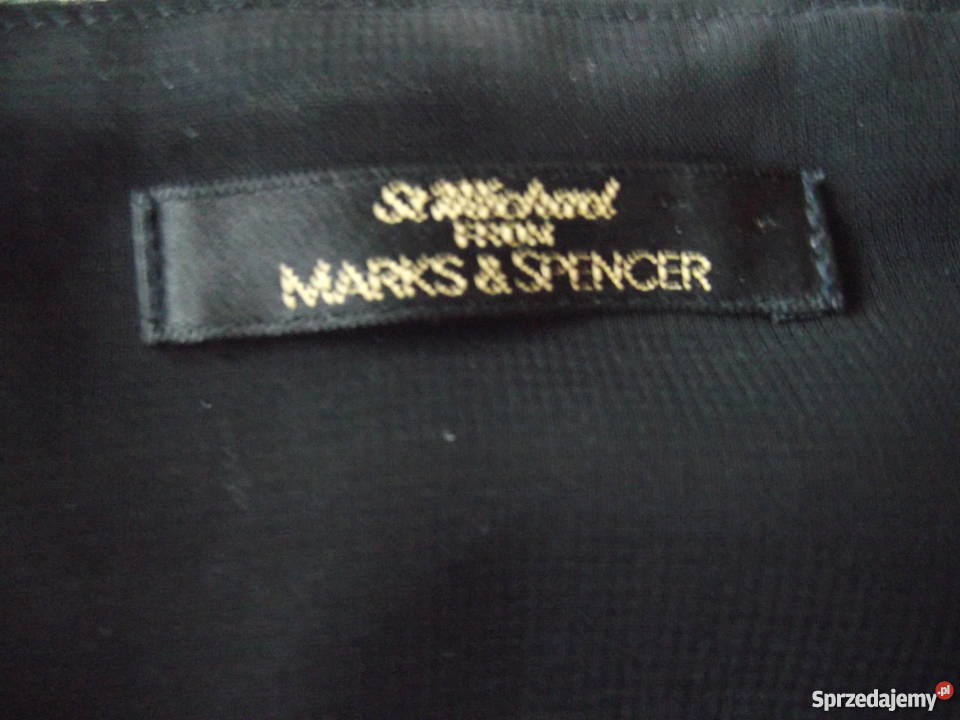 MARKS SPENCER CZARNA SEXI ŻORŻETOWA BLUZUNIA r z dekoltem Bluzki i koszule wielkopolskie Piła