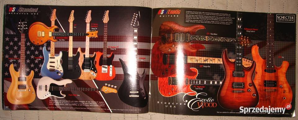 Schecter 2002 guitar catalog katalog gitar Kępice