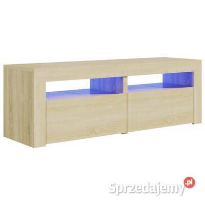 vidaXL Szafka pod TV z oświetleniem LED dąb Warszawa sprzedam