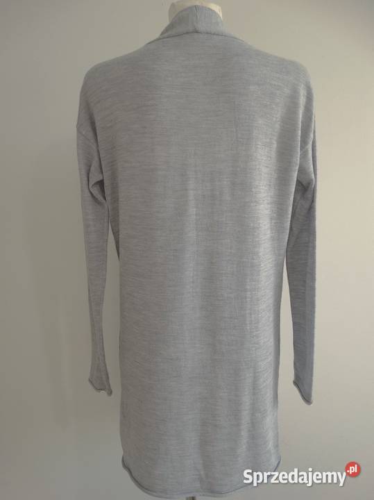 Sweter Blezer Wełniany 100 Wełna Merino Długi Odzież damska Łomża