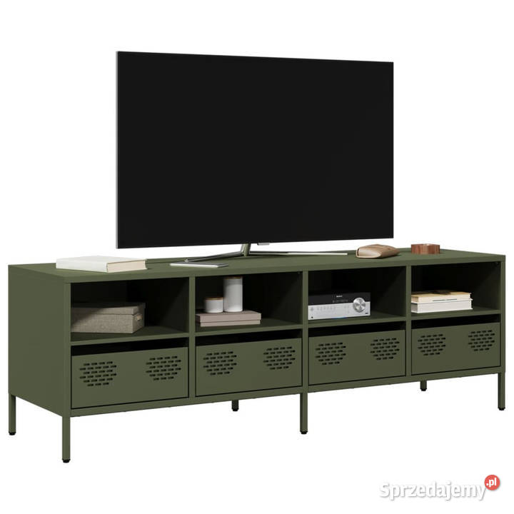 Szafka RTV oliwkowa 135x39x435 stal walcowana na mazowieckie Warszawa