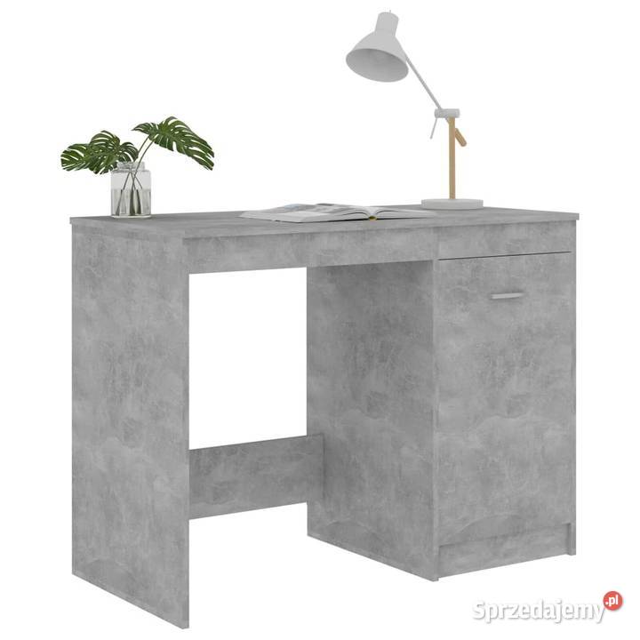 vidaXL Biurko szarość betonu 100x50x76 SKU801800