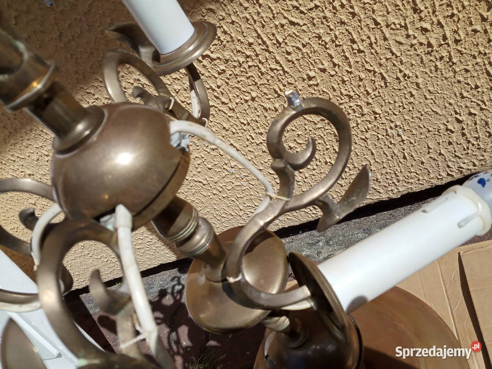 Lampa Świecznik Mosiężna 55 Poznań
