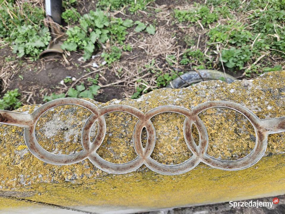 Logo Eblemant Znaczek Audi 100 C1 C2 Oryginał wielkopolskie sprzedam