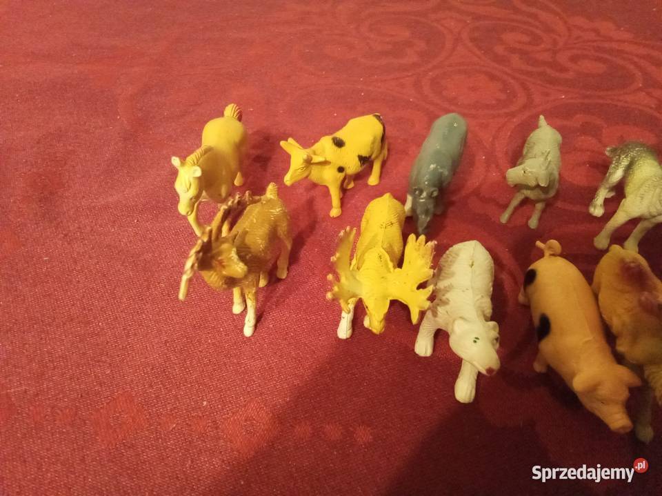 Figurki małe zwierzęta safari dzikie Warszawa