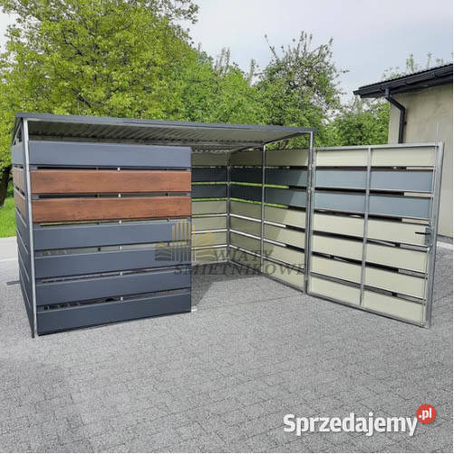 Wiata śmietnikowa spad tył 3x2 m Schowek Sprzedaż Gdańsk