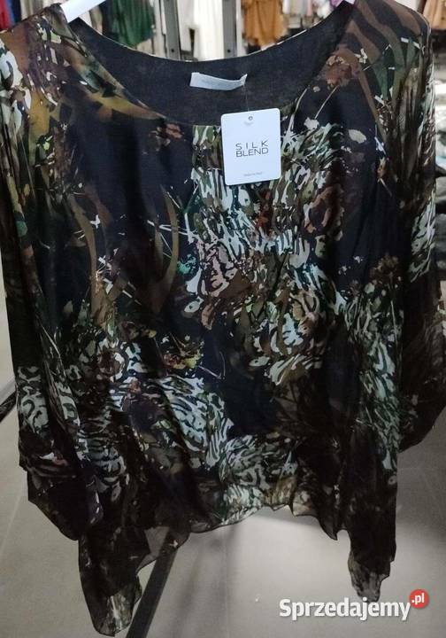 Bluzka z jedwabiu naturalnego tygrys 3 kolory z czarny Białystok