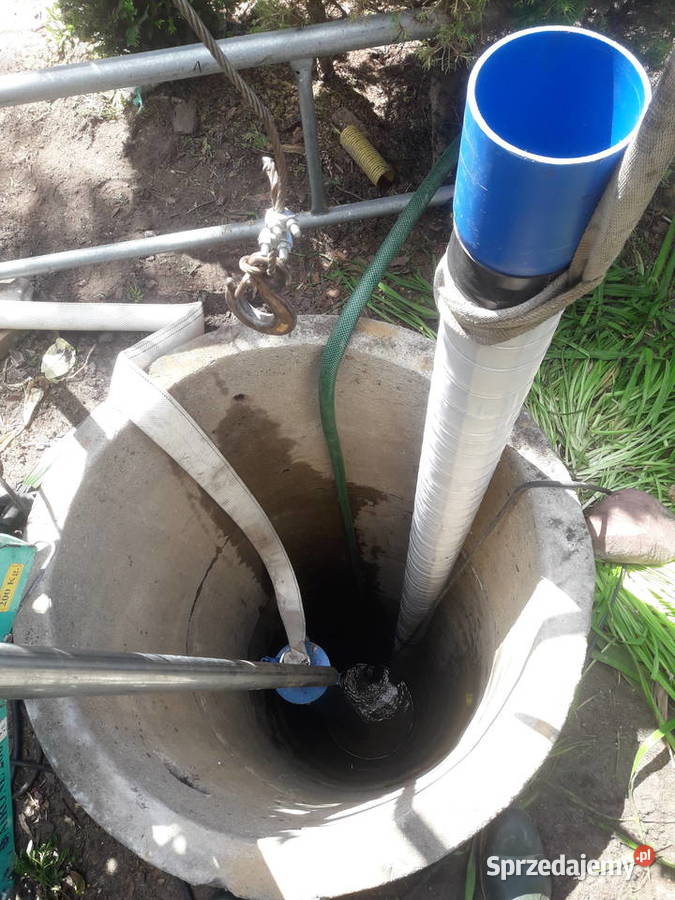 Pogłębianie studni Głębinówka w studni Pabianice