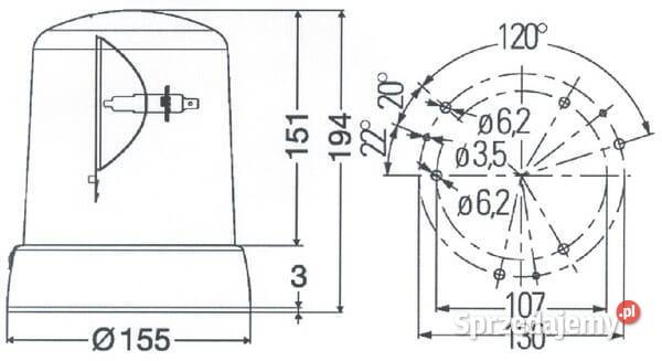 Lampa błyskowa halogenowa KL 7000 Hella małopolskie Kamionna sprzedam