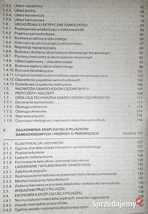 Podręcznik kierowcy zawodowego kategorii C Cz Rok wydania 1985 Chełm