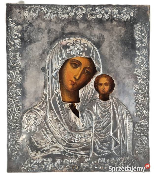Ikona Matka Boża Kazańska srebro 167