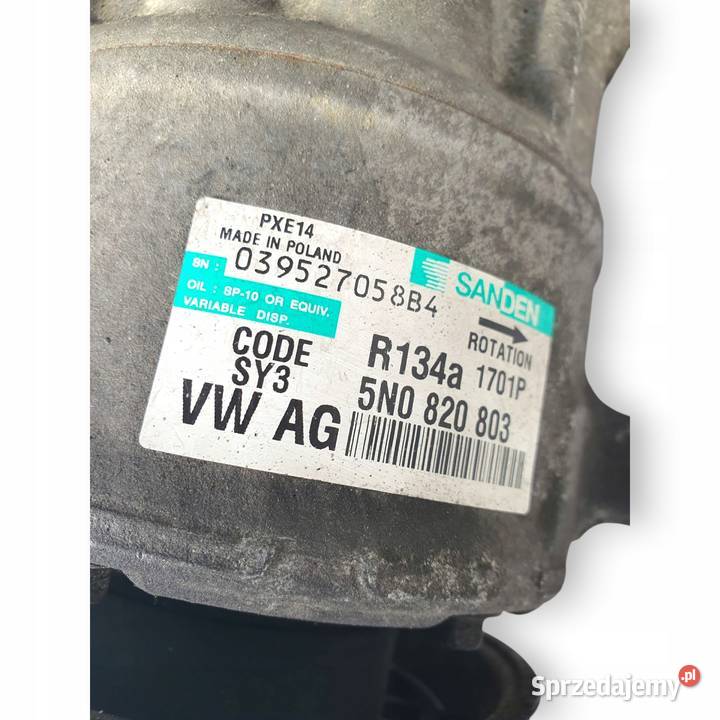 SPRĘŻARKA KLIMATYZACJI VW Golf V Passat B6 19 20 Chełm