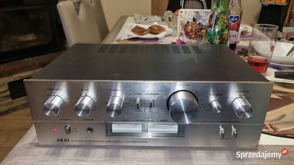 Wzmacniacz Akai AM2350 2x35Watt wychyły Made in łódzkie Warta sprzedam