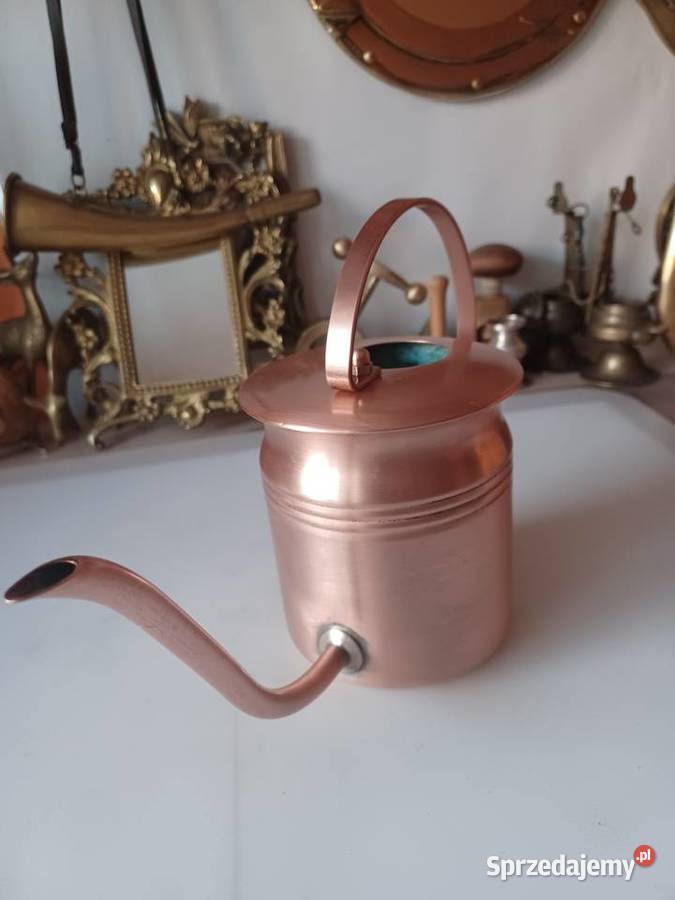 Piękna duża konewka miedziana Poznań