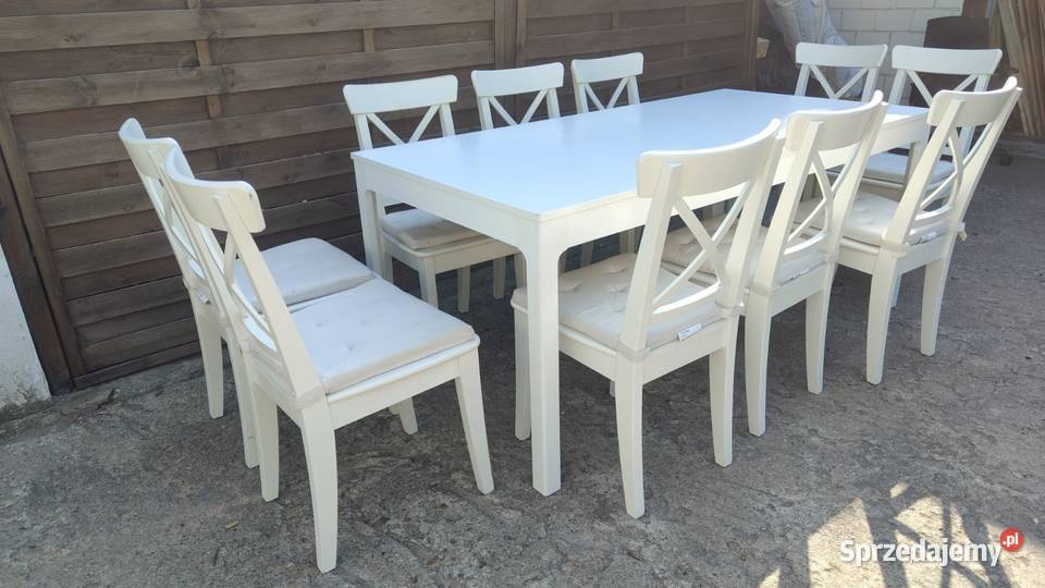 Stół rozkładany IKEA Ekedalen 10 x krzesło IKEA Stoły mazowieckie Warszawa