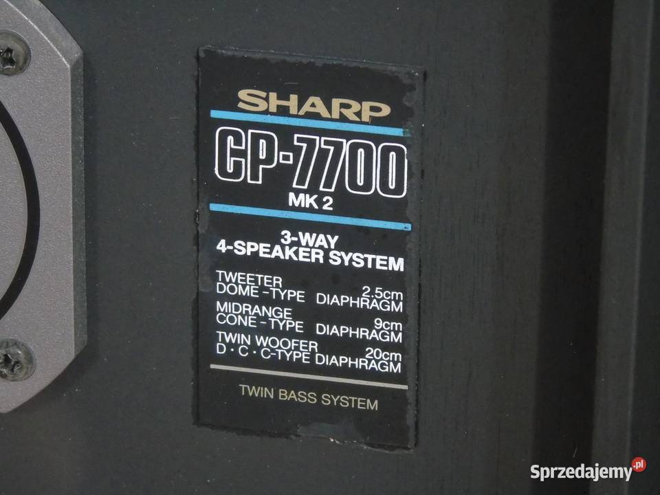 Kolumny stereo SHARP CP7700 śliczne i mocne 2 x podkarpackie Jasło