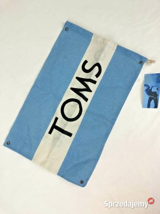 TOMS One For One Blue White Dust Cover Shoe Akcesoria lubelskie Zamość