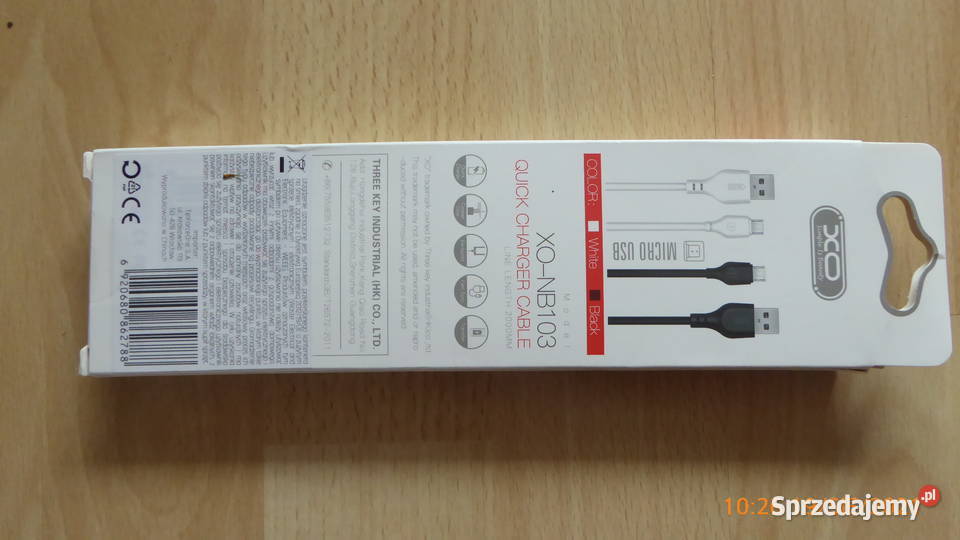 Nowy przewód dwumetrowy USBmicroUSB 21A XONB103 Olsztyn