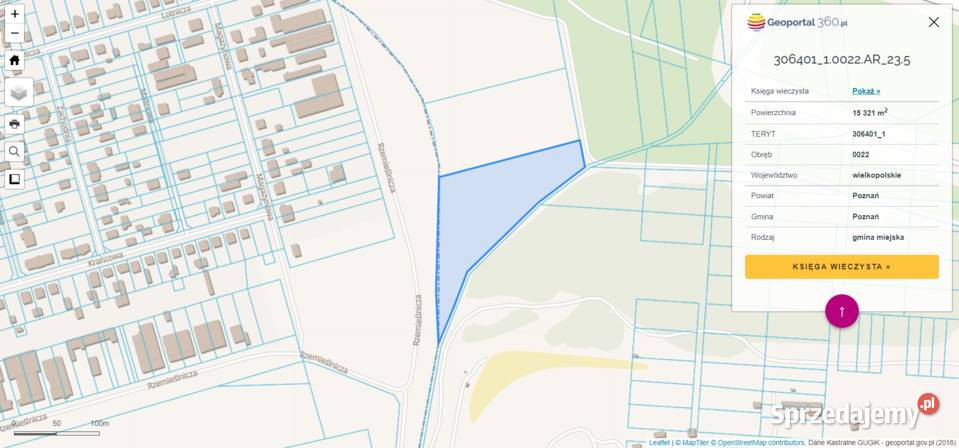 Sprzedam łącznie 2 działki zabudowa inwestycyjna Poznań sprzedam