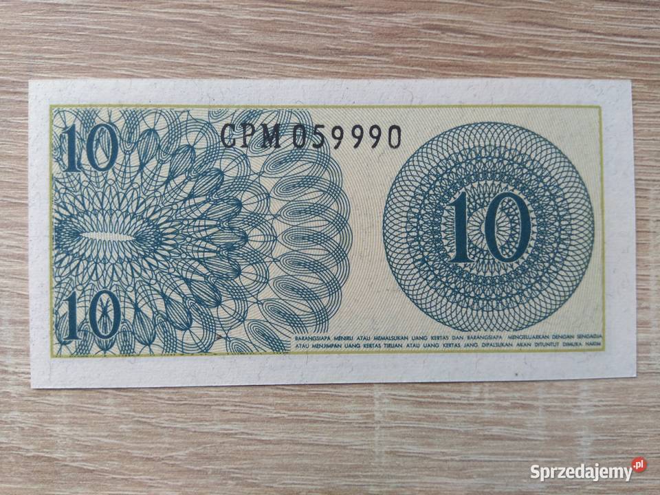 Banknot 10 sen Indonezja sprzedam