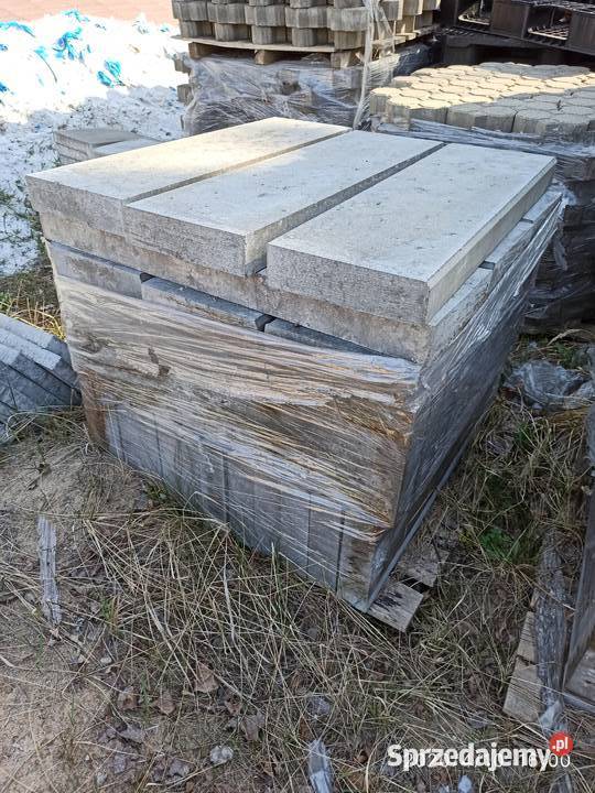 Obrzeże chodnikowe nowe szare 8 x 305 x 100 Dom i Ogród Słupno