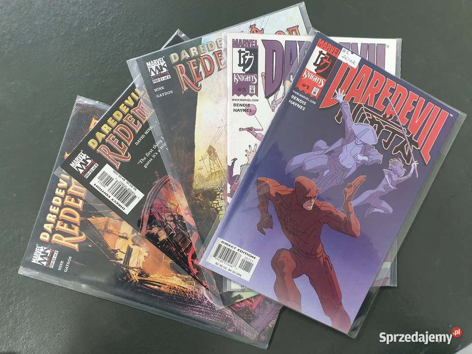 Daredevil 5 oryginalnych komiksów Marvel USA Gdynia
