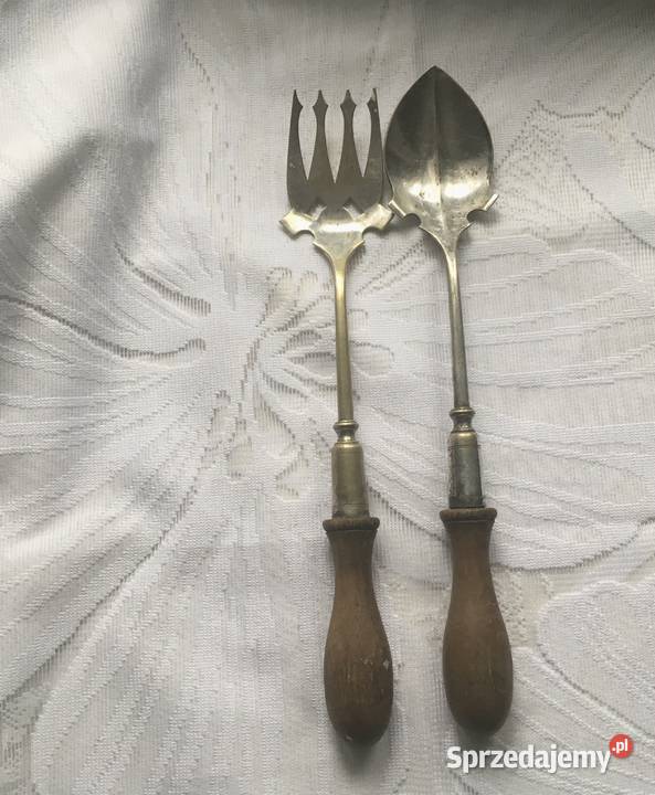 Komplet do sałatek drewniane rączki X281 małopolskie Kraków