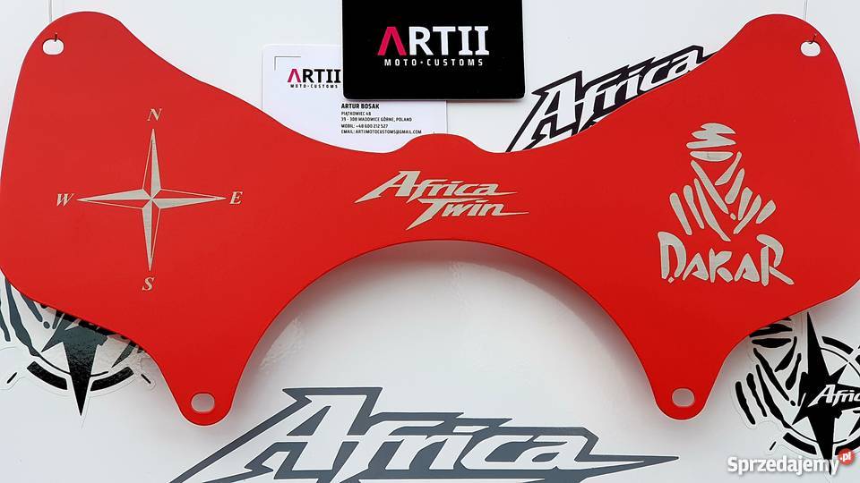 Forkshield METAL AfricaTwin ATS DGS KAD RED podkarpackie