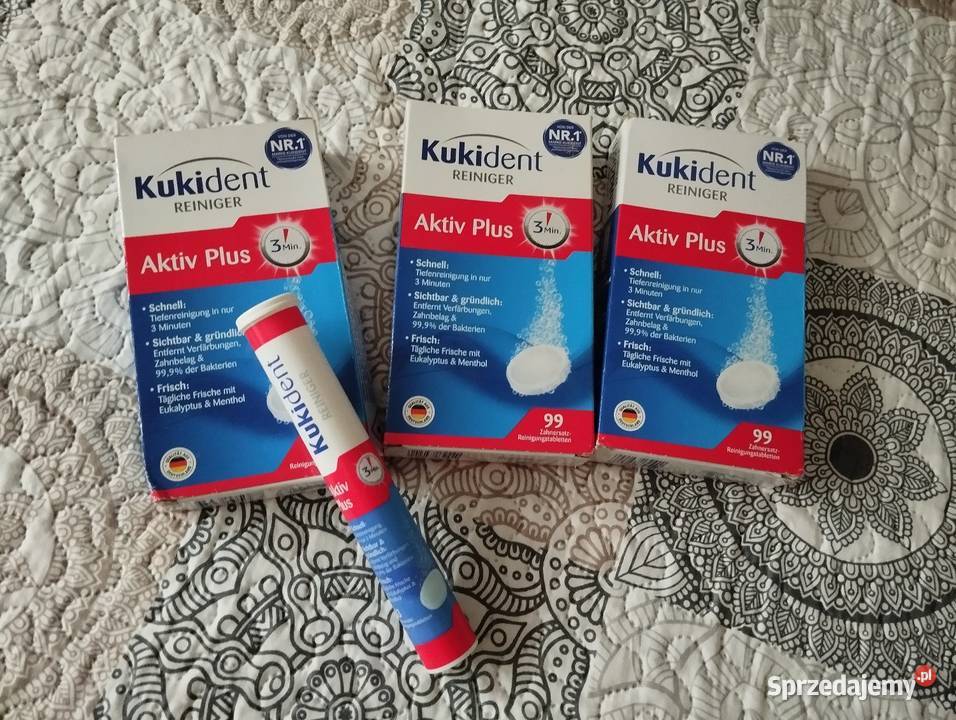 Nowe tabletki do czyszczenia protez Kukident Gliwice sprzedam
