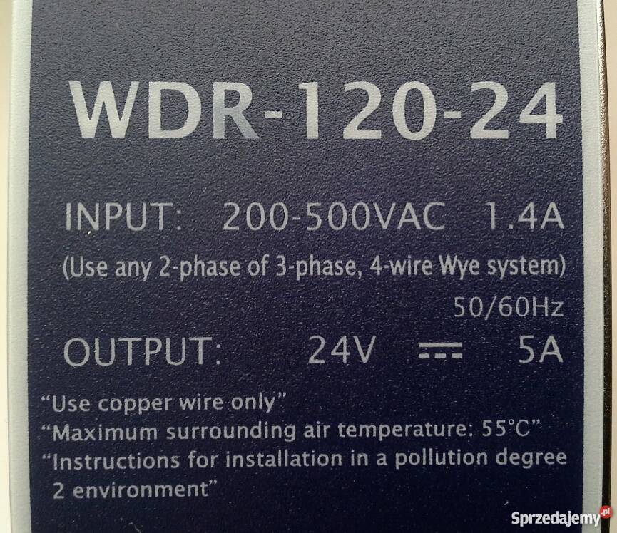 Zasilacz MEAN WELL WDR12024 Zabrze sprzedam