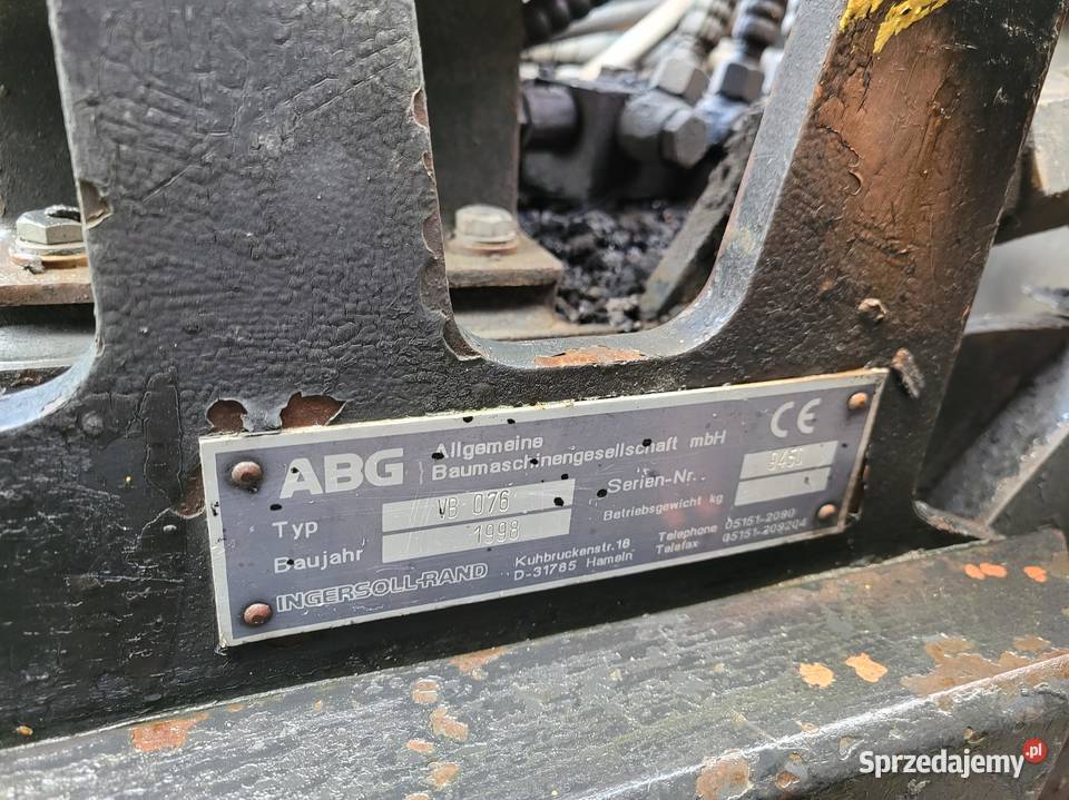 Syndyk sprzeda UKŁADARKA DO MAS BITUMICZNYCH ABG Warszawa