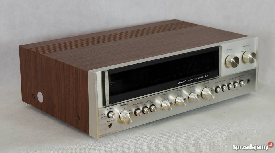 Sansui 771 super amplituner vintage w fajnym Szczodre