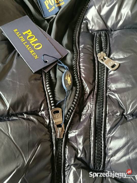 Kurtka pikowana zimowa Polo Ralph Lauren czarna Białystok sprzedam