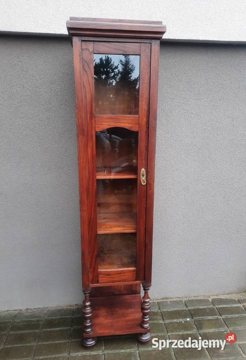 Stary słupek szafka biblioteka witryna dąb D027 Tczew