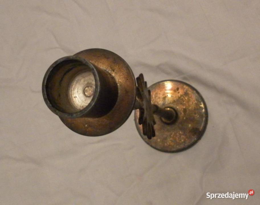 Świecznik metalowy stary Kraków