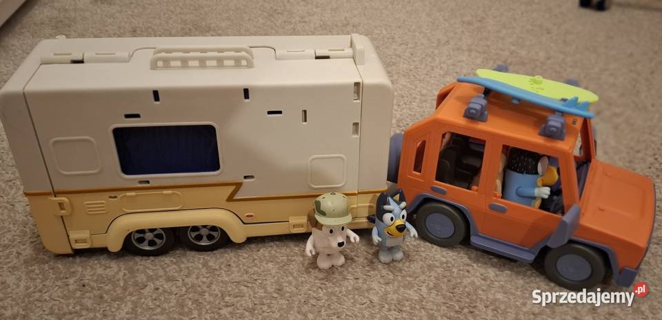 Przyczepa kampingowa i auto Bluey Moose Toys Figurki Dla Dziecka Warszawa
