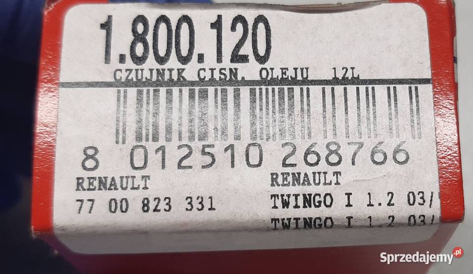 CZUJNIK CIŚNIENIA OLEJU RENAULT TWINGO I 12 dolnośląskie