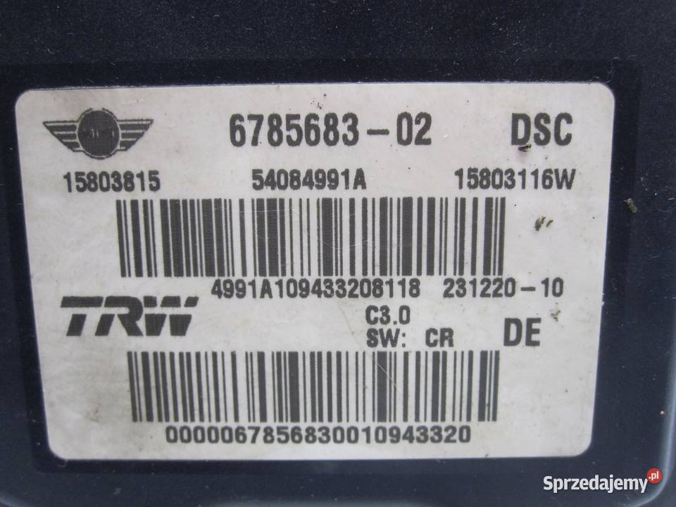 MINI COOPER R56 pompa ABS 6785683 15803815 Części samochodowe świętokrzyskie Kielce