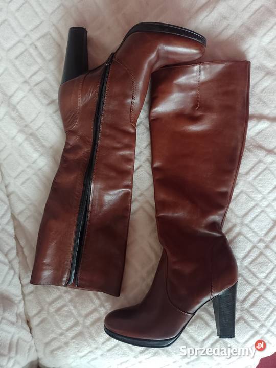 41 Real Leather Skórzane Kozaki z Madrytu Top Kozaki małopolskie Kraków sprzedam