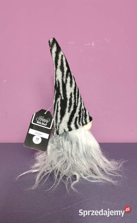 Skrzat świąteczny Krasnal Gnom Mikołaj ozdoba na Jasień