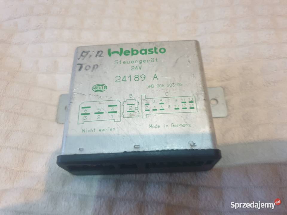 WEBASTO Kaseta Sterująca 24V AiR TOP 24189 A Tarnowskie Góry