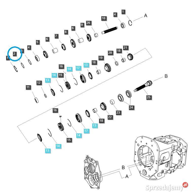 Podkładka dystansowa TRG281 LS Tractor 40012834 Tajęcina