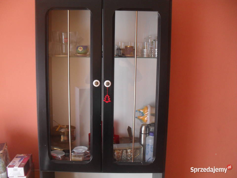 Szafka z Regalem pokojowa czarna Szafy, regały, półki Szafy, regały, półki Busko-Zdrój